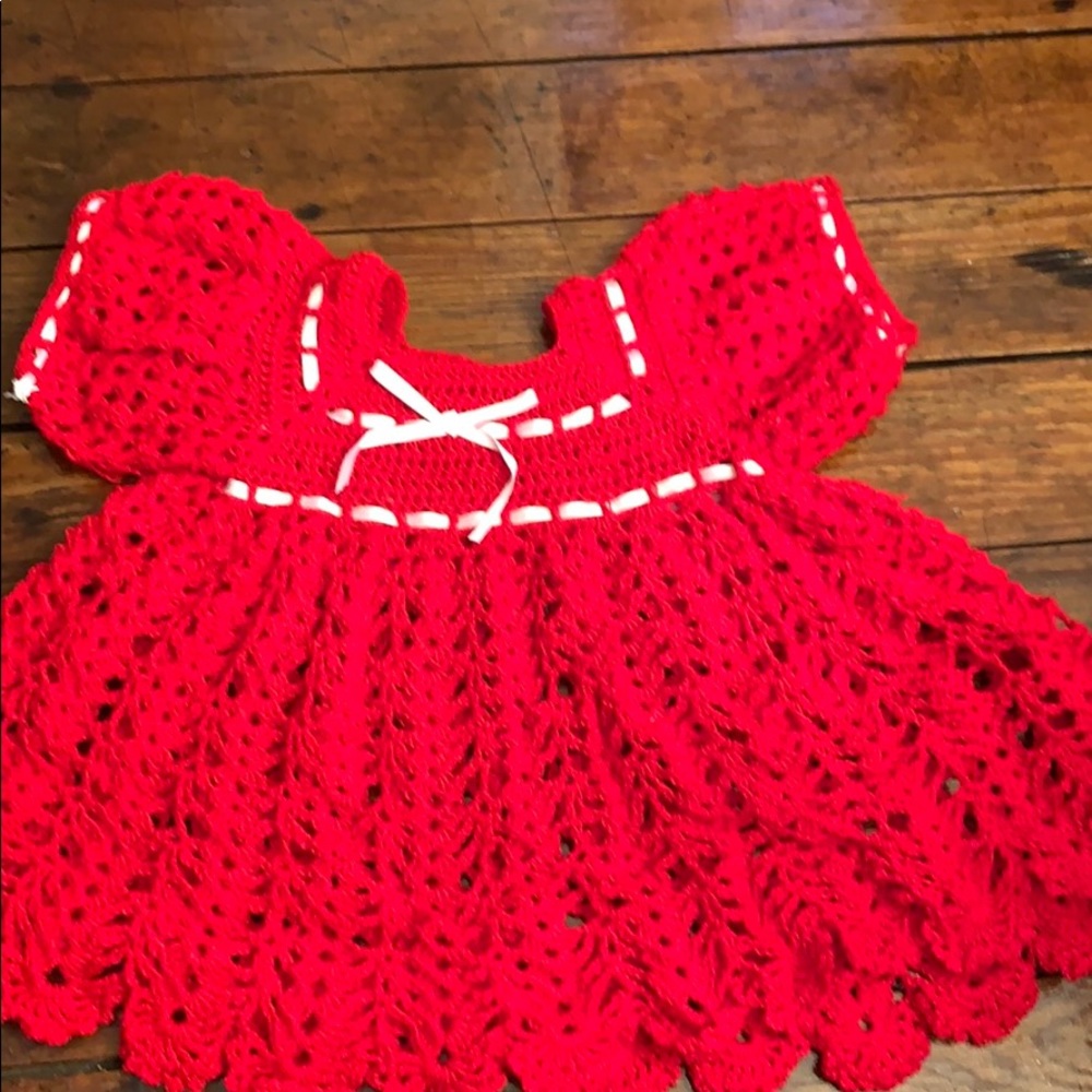 Adorable handmade crocheted dress